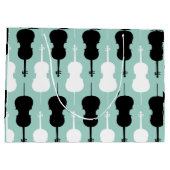 Cello Pattern Große Geschenktüte (Rückseite)