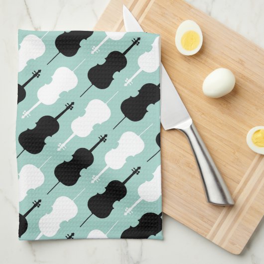 Cello Pattern Küchentuch (Viertel Falte)