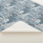 Cello Pattern Sherpa Blanket Sherpadecke (3/4)