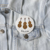 Cello personalisiert Abzeichen Button (Beispiel)
