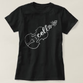 Cello Player Cellist Musician Classic Music Teac T-Shirt (Design vorne)