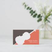 Cello Player Cellist Teacher Music Studio Musician Visitenkarte (Stehend Vorderseite)