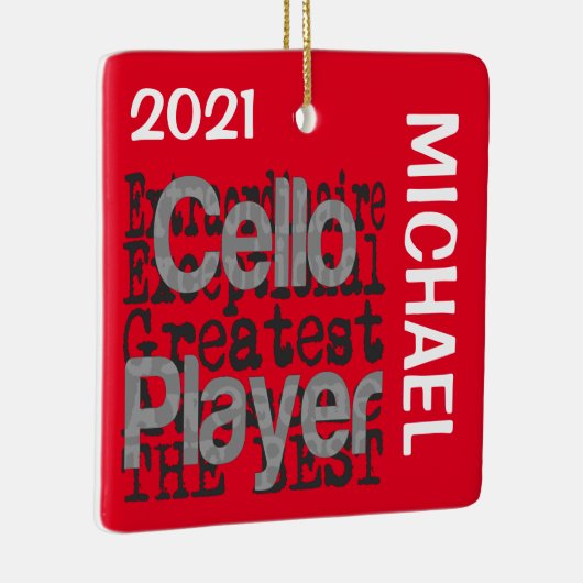 Cello Player Extraordinaire CUSTOM Keramikornament (Rechts)