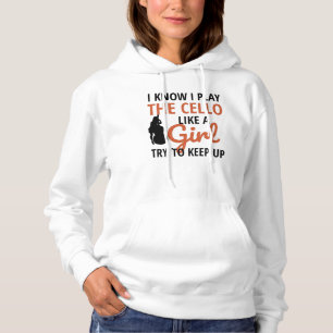Cello Player Geschenke für Frauen Cello Cellist Hoodie