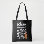 Cello Player Girl Orchester Musik Lover Musiker Tasche (Vorderseite)