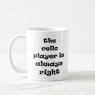 Cello Player immer richtig Kaffee Tasse