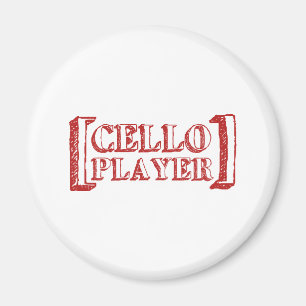 Cello Player Magnet