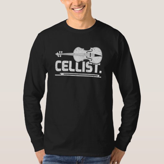 Cello Player Orchestra Music Cellist T-Shirt (Vorderseite)