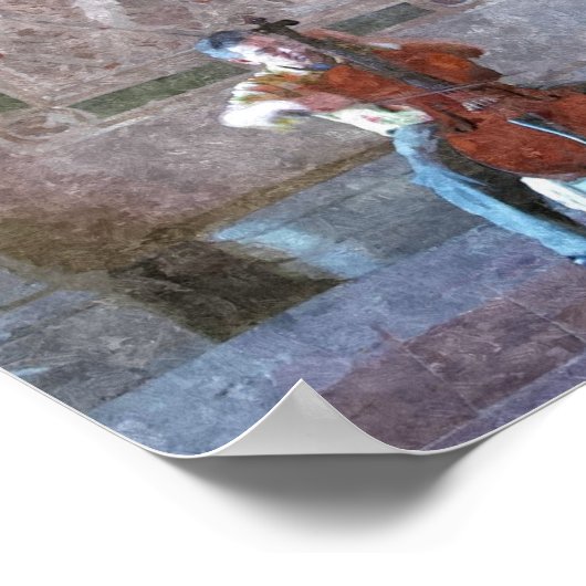 CELLO PLAYER POSTER (Ecke)