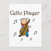 Cello Player Tshirts und Geschenke Postkarte (Vorderseite)