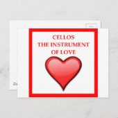 CELLO POSTKARTE (Vorne/Hinten)