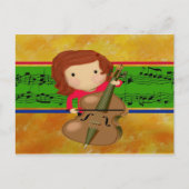 Cello Practice Postkarte (Vorderseite)