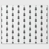 Cello Print Pattern Musik Thread CUSTOM BG FARBE Geschenkpapier (Flach)