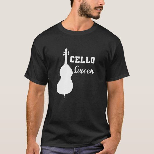 Cello Queen Instrumentalist T-Shirt (Vorderseite)