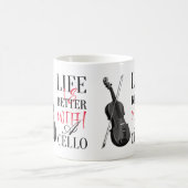 Cello Quotes-Tasse Kaffeetasse (Mittel)