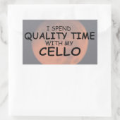 Cello rechteckige Aufkleber zur Qualitätszeit (Tasche)