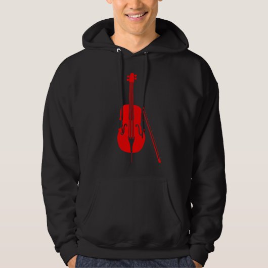 Cello - Rot Hoodie (Vorderseite)
