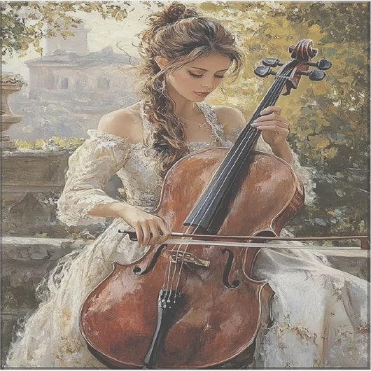 Cello Serenade  Aufkleber (Vorderseite)