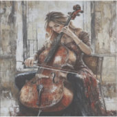 Cello Serenade by the Window Aufkleber (Vorderseite)