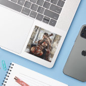 Cello Serenade by the Window Aufkleber (Laptop mit iPhone)