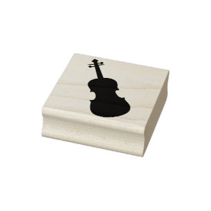 Cello Silhouette Art Briefmarke Gummistempel