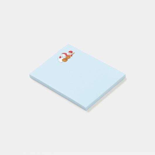Cello Snowman Post-it Klebezettel (angewinkelt)