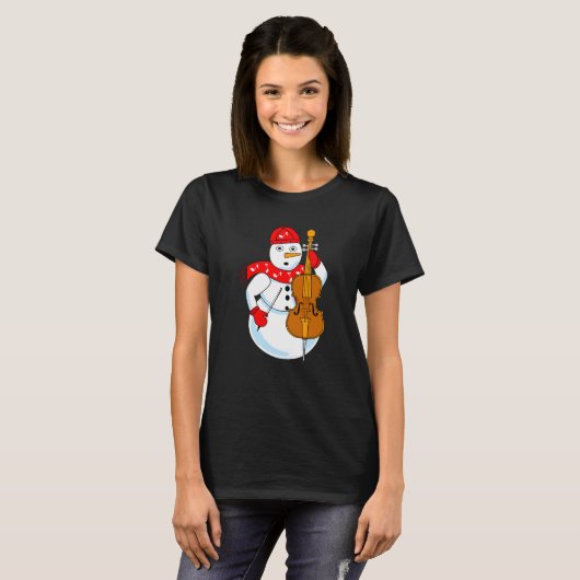 Cello Snowman T-Shirt (Vorne ganz)