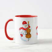 Cello Snowman Tasse (Links)