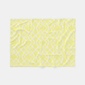 Cello Soft Butter Yellow Trellis Design Fleecedecke (Vorderseite (Horizontal))