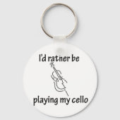 Cello spielen schlüsselanhänger (Vorderseite)