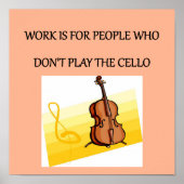 Cello-Spieler Poster (Vorne)