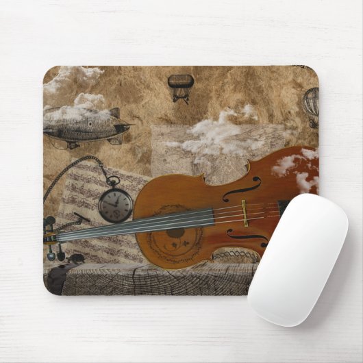 Cello Steampunk Reihe Mousepad (Mit Mouse)