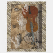 Cello Steampunk Suite Fleecedecke (Vorderseite)