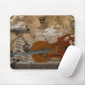 Cello Steampunk-Suite Mousepad (Mit Mouse)
