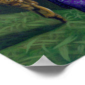 Cello Storm Art Print Black Cat Gothic Musik Poster (Ecke)