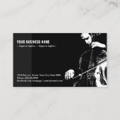 Cello-Streichinstrument Visitenkarte (Rückseite)