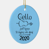 Cello String Along Keramik Ornament (Rechts)