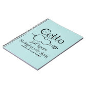 Cello String Along Notizblock (Linke Seite)