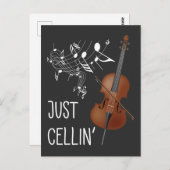 Cello String Instrument Cellist Spaß violoncello Postkarte (Vorne/Hinten)