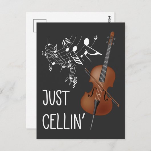 Cello String Instrument Cellist Spaß violoncello Postkarte (Vorne/Hinten)
