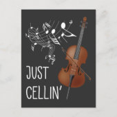 Cello String Instrument Cellist Spaß violoncello Postkarte (Vorderseite)