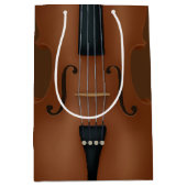 Cello Strings Bridge F-Holes Detail Musik Mittlere Geschenktüte (Vorderseite)