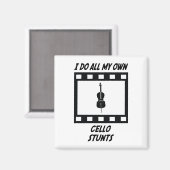 Cello Stunts Magnet (Vorderseite/Rückseite)