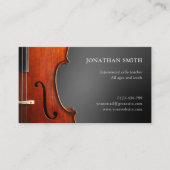 Cello Teacher Beruflich Grau Moderne Visitenkarte (Vorderseite)