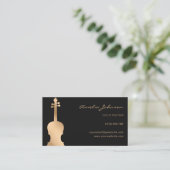 Cello Teacher Elegante Visitenkarte (Stehend Vorderseite)