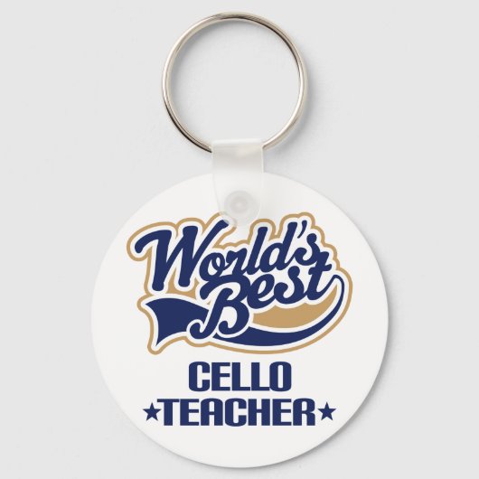 Cello Teacher Gift Schlüsselanhänger (Vorderseite)
