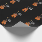 Cello There Funny Music Pub Dark BG Geschenkpapier (Ecke)