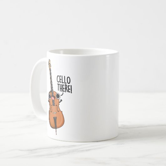 Cello There Funny Music Pub Kaffeetasse (Vorderseite Links)