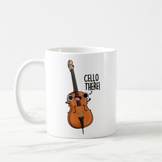 Cello There Funny Music Pub Kaffeetasse (Links)