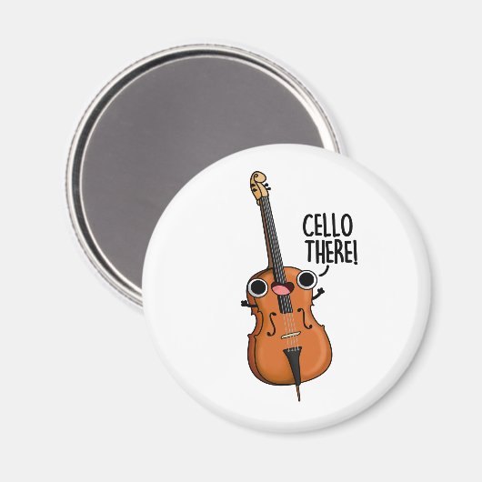 Cello There Funny Music Pub Magnet (Vorderseite/Rückseite)